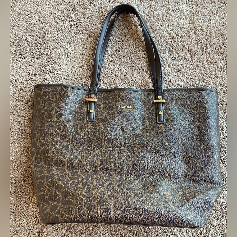 Calvin Klein monogram tote bag